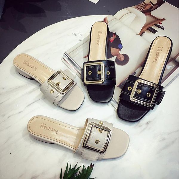 summer low heel slippers women fashion buckle strap designer leather casual slides mules shoes black beige
summer low heel slippers women fashion buckle strap designer leather casual slides mules shoes black beige