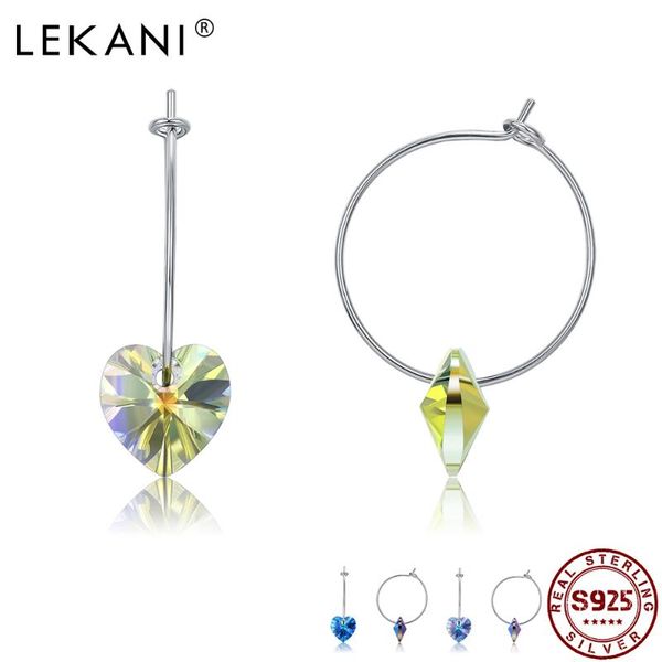 hoop & huggie lekani 100% 925 sterling silver earrings for women multicolor heart austria crystal earring fine jewelry romantic gift, Golden;silver
hoop & huggie lekani 100% 925 sterling silver earrings for women multicolor heart austria crystal earring fine jewelry romantic gift, Golden;silver