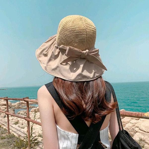 wide brim hats sun hat women summer foldable bucket for big bowknot outdoor sunscreen fishing cap anti-uv femme, Blue;gray
wide brim hats sun hat women summer foldable bucket for big bowknot outdoor sunscreen fishing cap anti-uv femme, Blue;gray
