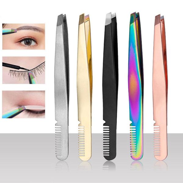 eyebrow tools & stencils professional stainless steel tweezer with comb eyelashes extension double eyelids pinzette clip women beauty makeup
eyebrow tools & stencils professional stainless steel tweezer with comb eyelashes extension double eyelids pinzette clip women beauty makeup