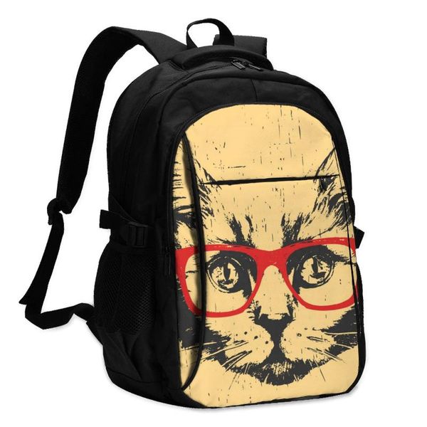 backpack usb charging lapwomen's for teenage students girls british shorthair cat with glasses travel bagpack
backpack usb charging lapwomen's for teenage students girls british shorthair cat with glasses travel bagpack