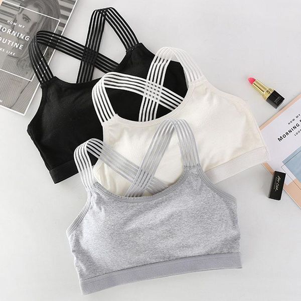gym clothing women yoga sport bra back padded sports bras athletic fitness running vest breathable top, White;black
gym clothing women yoga sport bra back padded sports bras athletic fitness running vest breathable top, White;black