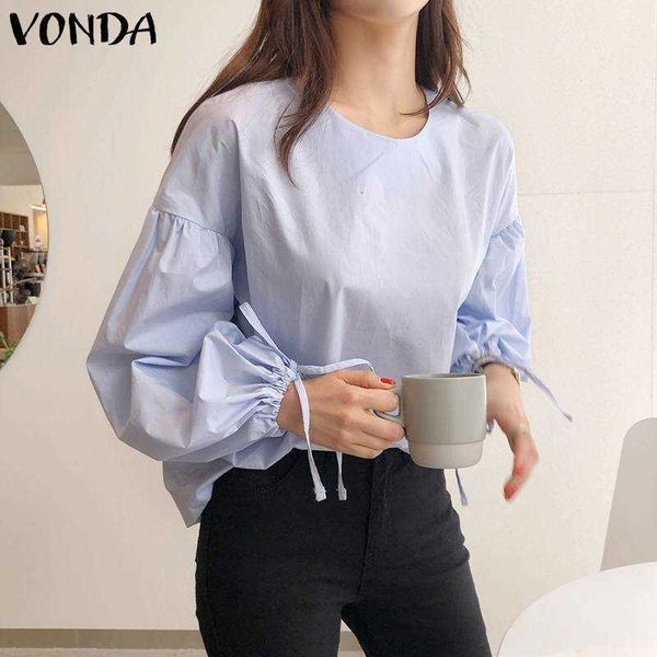 women's blouses & shirts blouses female tunic women'elegant blouse casual long lantern sleeve solid vonda ol ladeis office and fe, White
women's blouses & shirts blouses female tunic women'elegant blouse casual long lantern sleeve solid vonda ol ladeis office and fe, White