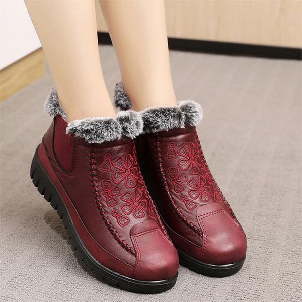 boots women's winter warm plush ankle woman shoes ladies sewing slip on short boot female flat platform casual comfortable, Black
boots women's winter warm plush ankle woman shoes ladies sewing slip on short boot female flat platform casual comfortable, Black