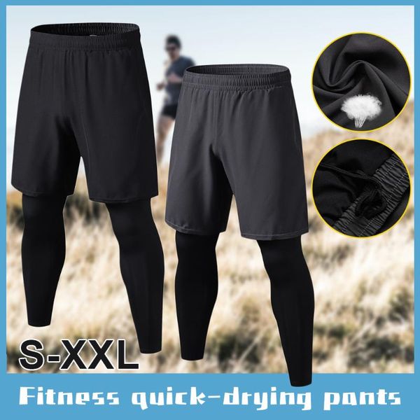 running pants mens leggings casual shorts workout training compression quick dry tight for gym fitness basketball, Black;blue
running pants mens leggings casual shorts workout training compression quick dry tight for gym fitness basketball, Black;blue