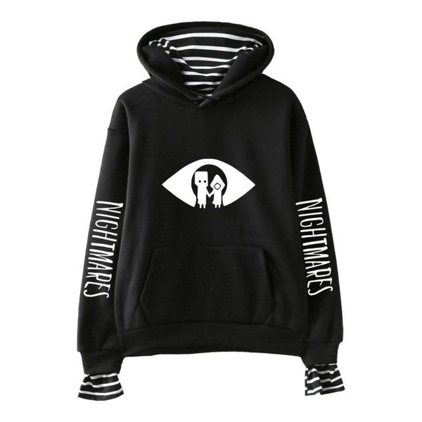 men's hoodies & sweatshirts 2021 little nightmares fake two piece women pullovers long sleeve harajuku streetwear oversized clothes, Black
men's hoodies & sweatshirts 2021 little nightmares fake two piece women pullovers long sleeve harajuku streetwear oversized clothes, Black