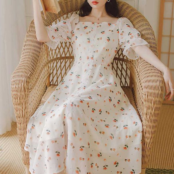 casual dresses french sweet midi vintage floral es female design chiffon korean style short sleeve fairy summer women's 00ze, Black;gray
casual dresses french sweet midi vintage floral es female design chiffon korean style short sleeve fairy summer women's 00ze, Black;gray