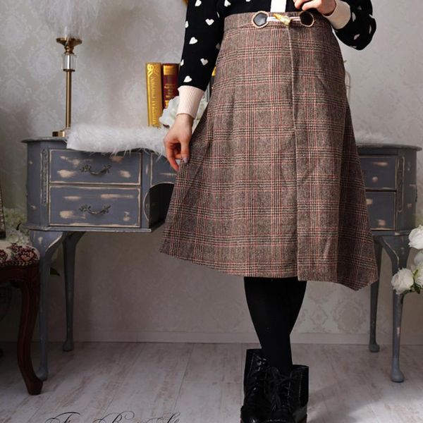 skirts japanese winter mori girl sweet plaid skirt women clothing vintage pile woolen retro harajuku female vestido a026, Black
skirts japanese winter mori girl sweet plaid skirt women clothing vintage pile woolen retro harajuku female vestido a026, Black