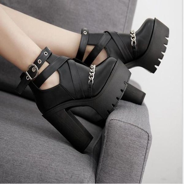 dress shoes 2021 high heels fashion ankle boots for women casual cut-outs buckle round toe chain thick platform, Black
dress shoes 2021 high heels fashion ankle boots for women casual cut-outs buckle round toe chain thick platform, Black