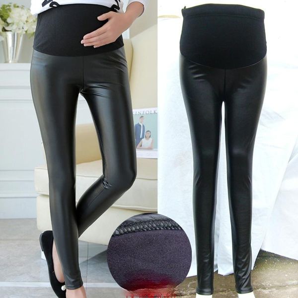 maternity bottoms spring, autumn and winter pu leather pants pregnant women dress body, White
maternity bottoms spring, autumn and winter pu leather pants pregnant women dress body, White