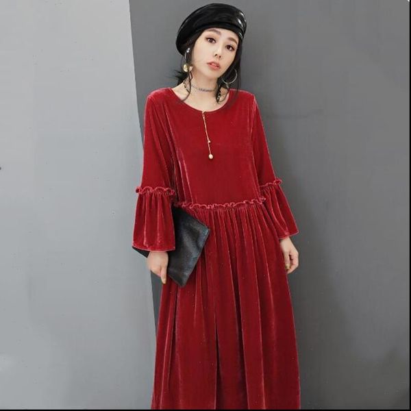 spring butterfly sleeve elegant womens dresses pleated ruffles velour dress,plus size 5xl 6xl fashion autunm velvet party dress vestidos, Black;gray
spring butterfly sleeve elegant womens dresses pleated ruffles velour dress,plus size 5xl 6xl fashion autunm velvet party dress vestidos, Black;gray