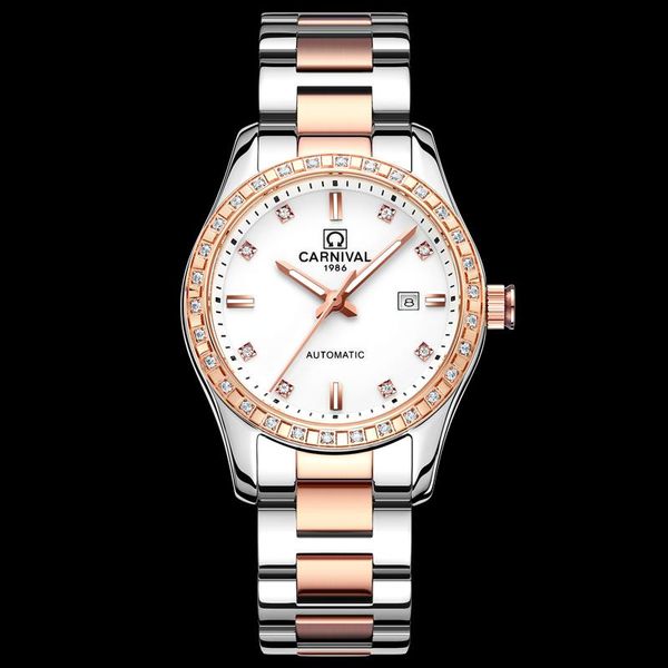 wristwatches carnival watch ladies mechanical waterproof automatic fashion trendy simple, Slivery;brown
wristwatches carnival watch ladies mechanical waterproof automatic fashion trendy simple, Slivery;brown