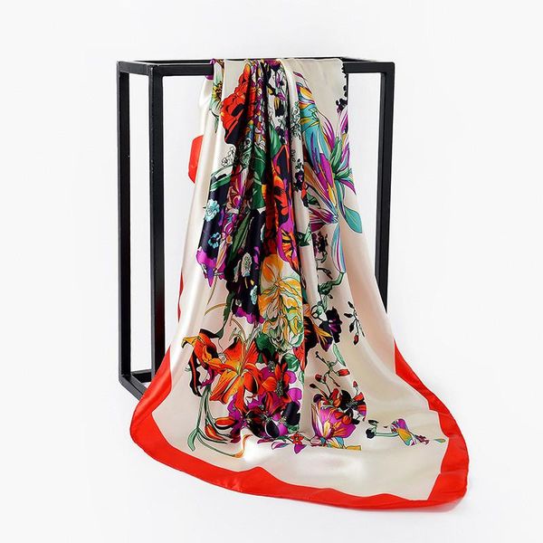scarves 2021 women scarf silk satin neck for print hijab scarfs female 90x90cm square shawls and wraps lady, Blue;gray
scarves 2021 women scarf silk satin neck for print hijab scarfs female 90x90cm square shawls and wraps lady, Blue;gray