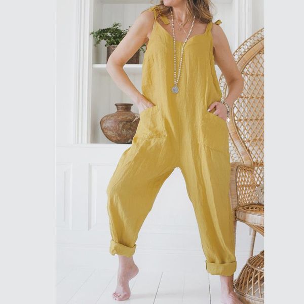 women's jumpsuits & rompers women casual solid lace up playsuits vintage loose party long two pockets sleeveless overalls female, Black;white
women's jumpsuits & rompers women casual solid lace up playsuits vintage loose party long two pockets sleeveless overalls female, Black;white
