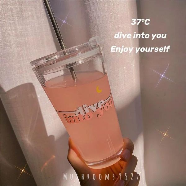 wine glasses korean style beautiful and romantic dive into your dreamland large-capacity glass with straw lid love confession gift
wine glasses korean style beautiful and romantic dive into your dreamland large-capacity glass with straw lid love confession gift