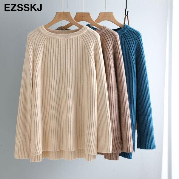 women's sweaters long oversize 2021 woman casual o-neck sleeve chic loose sweater female jumper, White;black
women's sweaters long oversize 2021 woman casual o-neck sleeve chic loose sweater female jumper, White;black