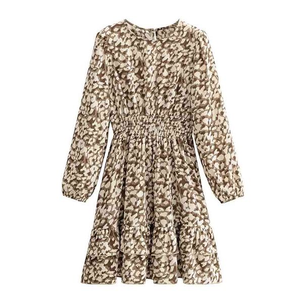 women summer vintage sweet mini dress long sleeve print o-neck elastic waist cascading ruffle female elegant dresses vestidos 210513, Black;gray
women summer vintage sweet mini dress long sleeve print o-neck elastic waist cascading ruffle female elegant dresses vestidos 210513, Black;gray