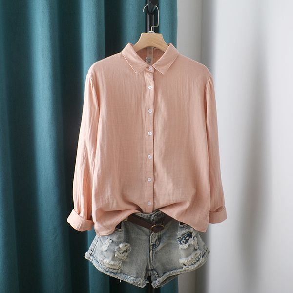 women's blouses & shirts lamtrip retro solid cotton yarn turn down collar long sleeve shirt blouse mori girl 2021 spring wfrc, White
women's blouses & shirts lamtrip retro solid cotton yarn turn down collar long sleeve shirt blouse mori girl 2021 spring wfrc, White