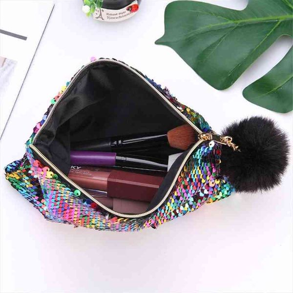women glitter sequins plush cosmetic bag pendant makeup cosmetics pouch toiletry coin purse wallet for girls
women glitter sequins plush cosmetic bag pendant makeup cosmetics pouch toiletry coin purse wallet for girls