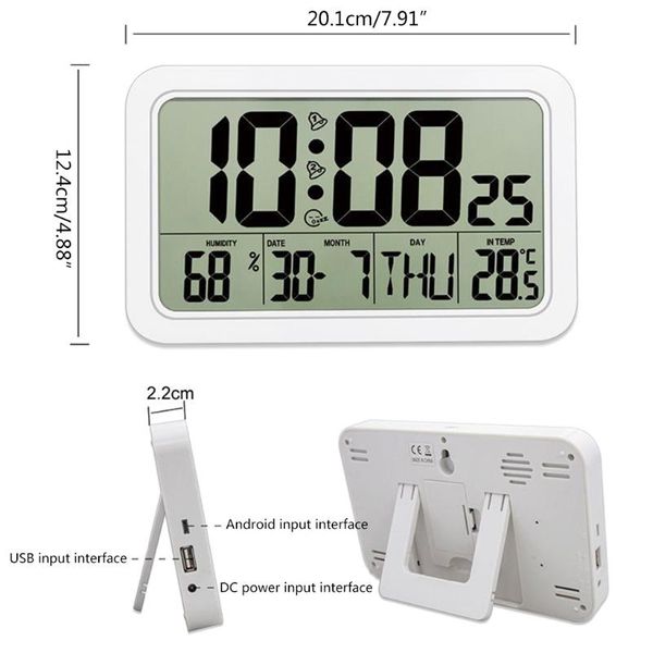 timers alarm clock digital wall clocks with date week indoor temperature & humidity battery operated small desk
timers alarm clock digital wall clocks with date week indoor temperature & humidity battery operated small desk