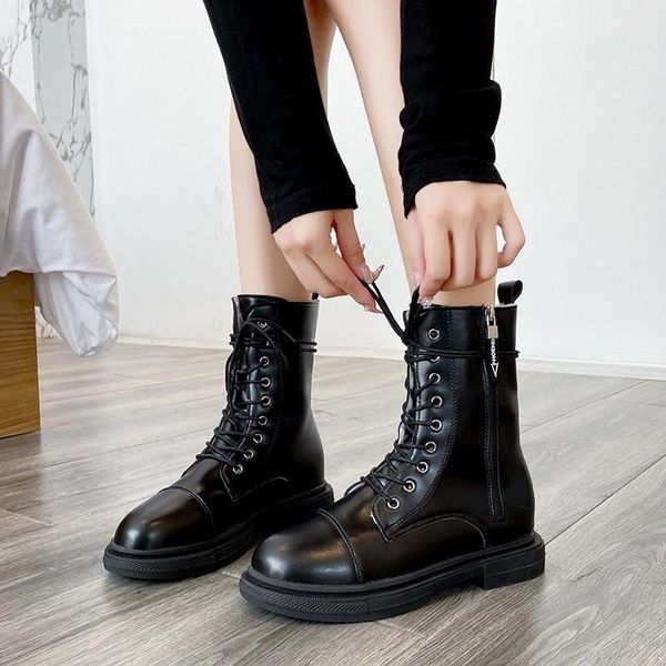 womensboots warm shoes with plush round toe 3.5cm heel fashion ankle boots for women zip and lace up casual size 35-40, Black
womensboots warm shoes with plush round toe 3.5cm heel fashion ankle boots for women zip and lace up casual size 35-40, Black