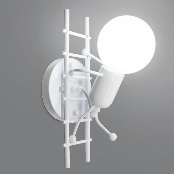 wall lamp modern sconce light creative humanoid led indoor decor metal iron art single head lamps for bedroom kid room
wall lamp modern sconce light creative humanoid led indoor decor metal iron art single head lamps for bedroom kid room