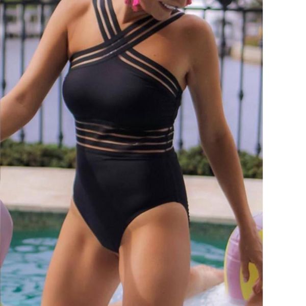 one-piece suits mesh patchwork swimsuit women balck halter backless 2021 swimwear bodysuits
one-piece suits mesh patchwork swimsuit women balck halter backless 2021 swimwear bodysuits