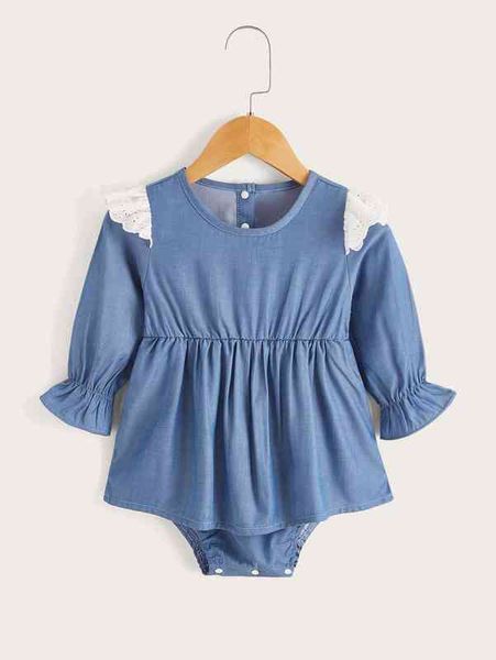 baby 1pc eyelet embroidered ruffle trim flounce sleeve combo bodysuit dress she, Red;yellow
baby 1pc eyelet embroidered ruffle trim flounce sleeve combo bodysuit dress she, Red;yellow
