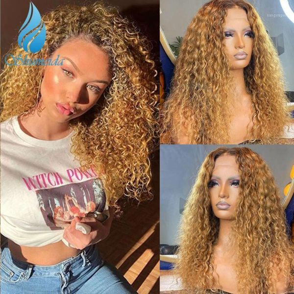 13*6 ombre honey blonde lace front human hair wig with baby brazilian remy curly glueless wigs1, Black;brown
13*6 ombre honey blonde lace front human hair wig with baby brazilian remy curly glueless wigs1, Black;brown