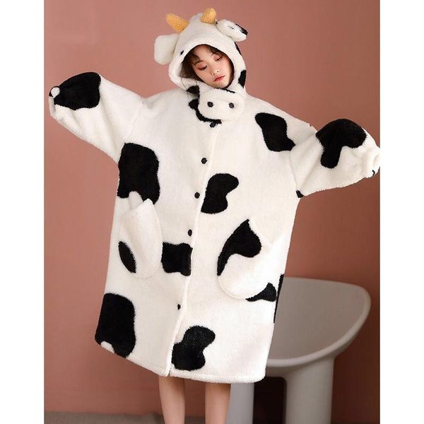 pajamas women homewear 2021 winter long thick coral velvet bathrobe flannel loose cute night dress hooded warm cartoon sleepwear women', Black;red
pajamas women homewear 2021 winter long thick coral velvet bathrobe flannel loose cute night dress hooded warm cartoon sleepwear women', Black;red