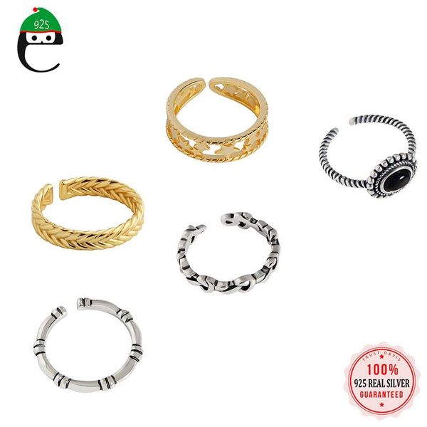 cluster rings elfoplatasi minimalist 925 sterling silver fashion sweet twist star bamboo opening ring for women wedding fine jewelry dd1220, Golden;silver
cluster rings elfoplatasi minimalist 925 sterling silver fashion sweet twist star bamboo opening ring for women wedding fine jewelry dd1220, Golden;silver