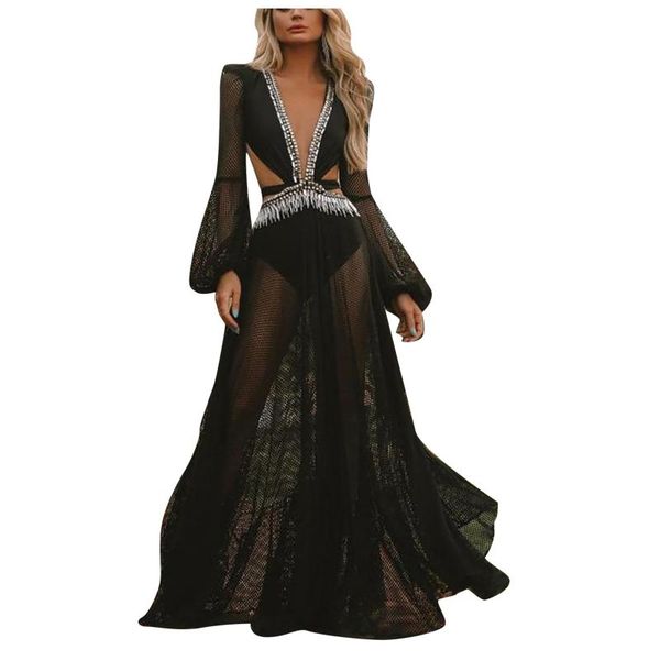casual dresses long sleeve dress beach backless summer hollow out women v neck party patchwork cut lace, Black;gray
casual dresses long sleeve dress beach backless summer hollow out women v neck party patchwork cut lace, Black;gray
