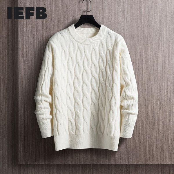 men's sweaters iefb sweater solid jumper 2021 winter chic vintage long sleeve knitwear versatile ins trends pullover tide basic, White;black
men's sweaters iefb sweater solid jumper 2021 winter chic vintage long sleeve knitwear versatile ins trends pullover tide basic, White;black