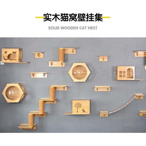cat furniture & scratchers climbing frame wall hanging jumping table punching solid wood
cat furniture & scratchers climbing frame wall hanging jumping table punching solid wood