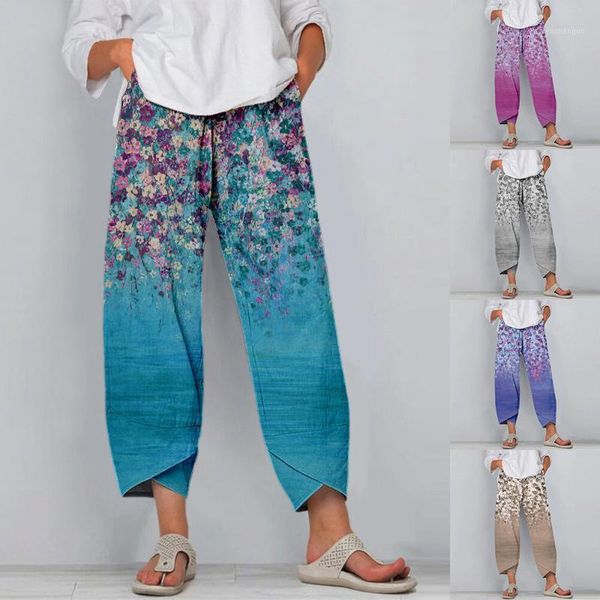 women's pants & capris streetwear women ankle-length loose harem elastic waist floral pleated, Black;white
women's pants & capris streetwear women ankle-length loose harem elastic waist floral pleated, Black;white