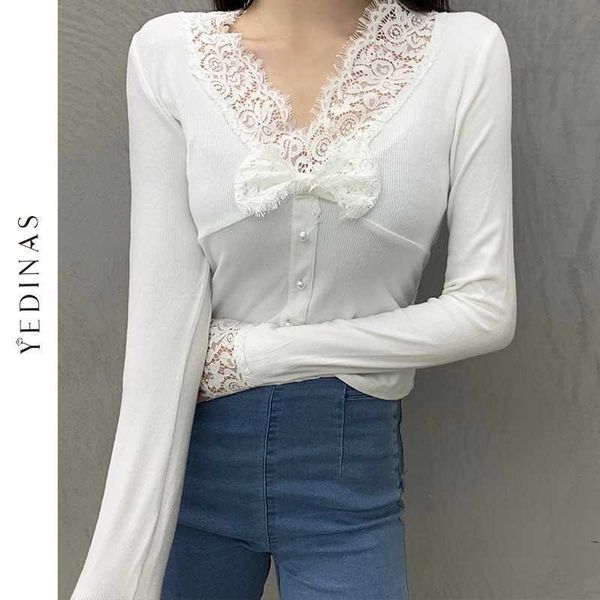 yedinas womens and blouses solid ladies lace patchwork women shirts blusas casual slim korean sweet fashion 210527, White
yedinas womens and blouses solid ladies lace patchwork women shirts blusas casual slim korean sweet fashion 210527, White