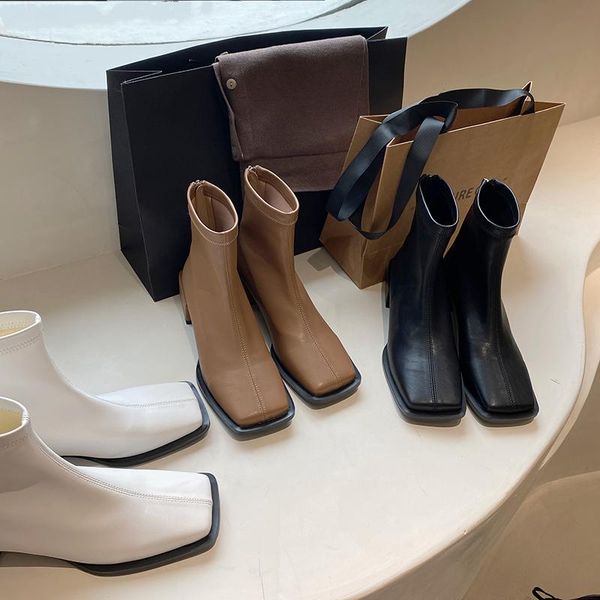 boots fashion women sock stretch booties solid color mid heeled autumn/winter woman ladies size 35-39, Black
boots fashion women sock stretch booties solid color mid heeled autumn/winter woman ladies size 35-39, Black