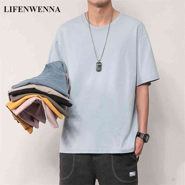 m-4xl summer short sleeve mens t shirt new fashion basic solid o-neck t shirt men casual cotton soft touch tee shirt homme 210324, White;black
m-4xl summer short sleeve mens t shirt new fashion basic solid o-neck t shirt men casual cotton soft touch tee shirt homme 210324, White;black