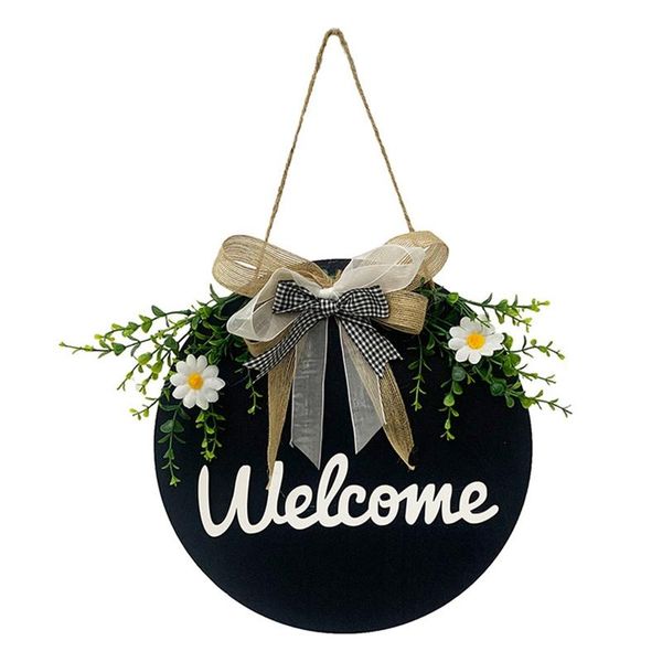 decorative flowers & wreaths welcome sign front door round wood hanging for farmhouse porch decoration
decorative flowers & wreaths welcome sign front door round wood hanging for farmhouse porch decoration