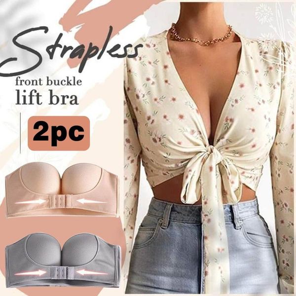 bras front closure corset push up bra women invisible seamless bralette underwear lingerie brassiere strapless intimates, Red;black
bras front closure corset push up bra women invisible seamless bralette underwear lingerie brassiere strapless intimates, Red;black