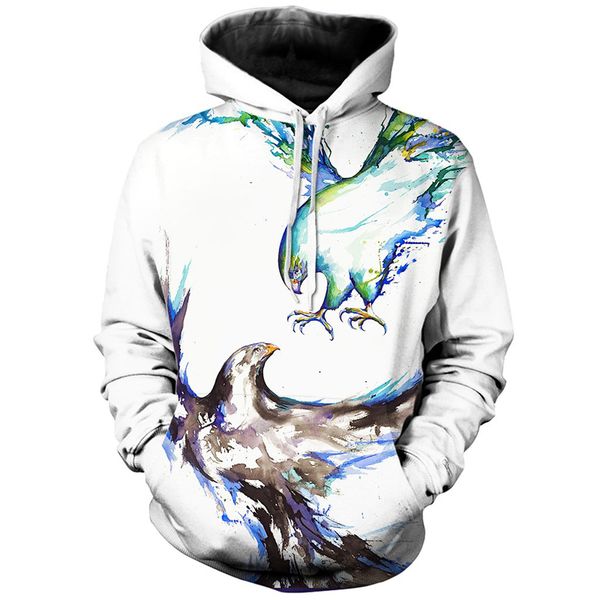 Ink bird pattern Fierce 3D printing hoodie visual impact party top punk goth round neck high quality sweater hoodie, Black
Ink bird pattern Fierce 3D printing hoodie visual impact party top punk goth round neck high quality sweater hoodie, Black