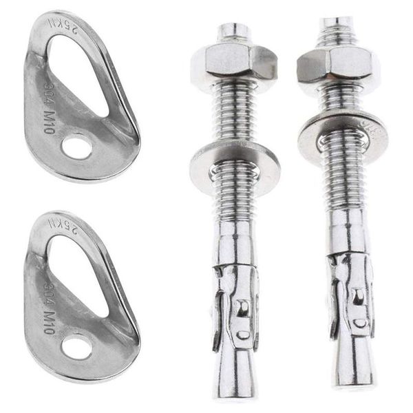 4pcs 25kn 304 stainless steel anchor hanger rock climb fastening bolt fixed point expansion screw piton outdoor tools cords, slings and webb
4pcs 25kn 304 stainless steel anchor hanger rock climb fastening bolt fixed point expansion screw piton outdoor tools cords, slings and webb