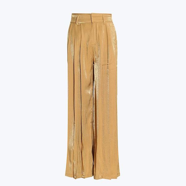women's pants & capris wide leg basic for women high waist casual loose female pleated black trouser fashion clothing style, Black;white
women's pants & capris wide leg basic for women high waist casual loose female pleated black trouser fashion clothing style, Black;white