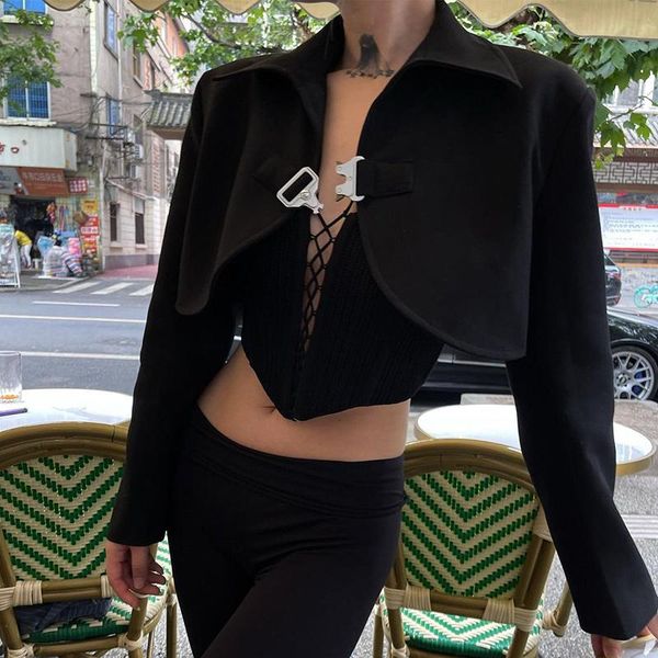 women's jackets zovsv harajuku casual black suit cropped jacket women autumn long sleeve short coats female korean y2k single botton wi, Black;brown
women's jackets zovsv harajuku casual black suit cropped jacket women autumn long sleeve short coats female korean y2k single botton wi, Black;brown