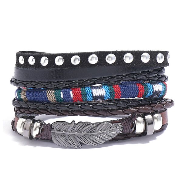 bangles bracelet jewelry cover card packaging feather beaded pull leather diy combination national style, Black
bangles bracelet jewelry cover card packaging feather beaded pull leather diy combination national style, Black