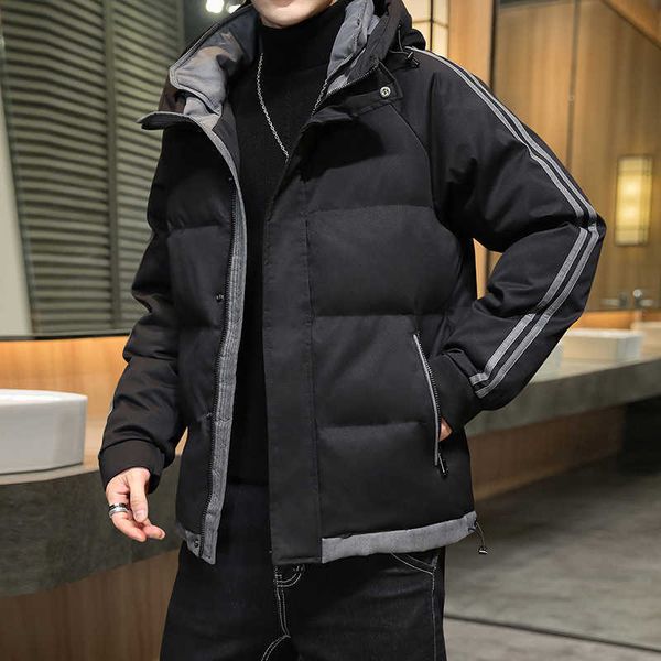 men's coat autumn and winter 2021 men's cotton padded et korean fashion short thickened down, Black
men's coat autumn and winter 2021 men's cotton padded et korean fashion short thickened down, Black