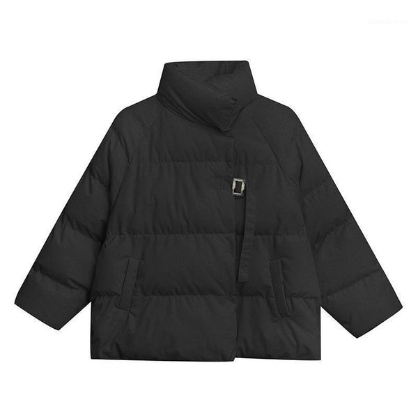 women's down & parkas 2021 winter cotton coats loose female casual plus size lady jacket pockets thick woman turtleneck outerwear, Black
women's down & parkas 2021 winter cotton coats loose female casual plus size lady jacket pockets thick woman turtleneck outerwear, Black