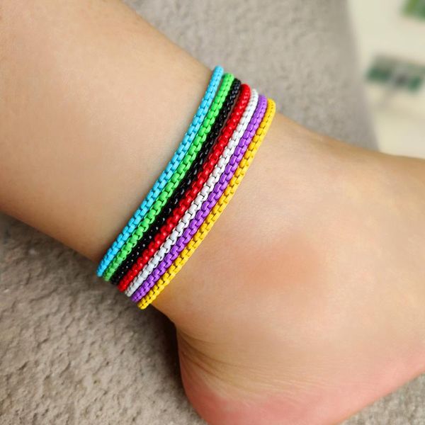 anklets ins fashion enamel box chain jewelry for women sweet candy color minimalist barefoot anklet leg bohemian holiday, Red;blue
anklets ins fashion enamel box chain jewelry for women sweet candy color minimalist barefoot anklet leg bohemian holiday, Red;blue