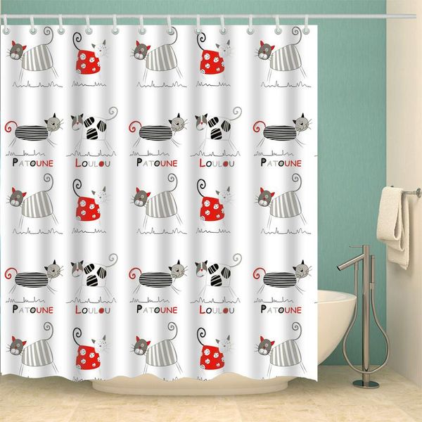 cute cat couple shower curtain set with 12 hooks natural plants bathroom decoration washable polyester fabric curtains
cute cat couple shower curtain set with 12 hooks natural plants bathroom decoration washable polyester fabric curtains