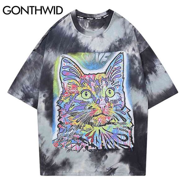tees shirts harajuku cat print tie dye tshirts streetwear hip hop punk rock gothic t-shirt fashion short sleeve 210602, White;black
tees shirts harajuku cat print tie dye tshirts streetwear hip hop punk rock gothic t-shirt fashion short sleeve 210602, White;black